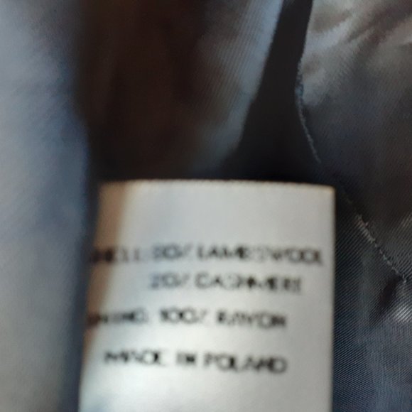 Larry Levine, Vintage 80% Lambswool , 20 % Cashmere Double Breasted Coat, 14 - Picture 4 of 4